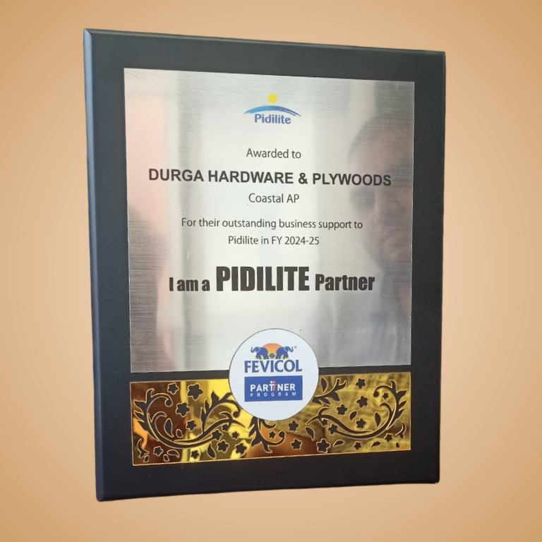 Pidilite Partner Award — Durga Hardware and Plywood, FY 2024-25